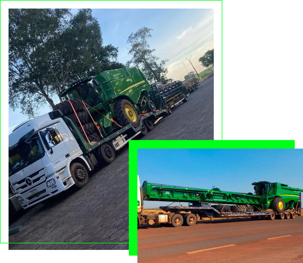 Transporte em Prancha Agrícola